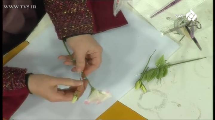 آموزش گل های خمیری