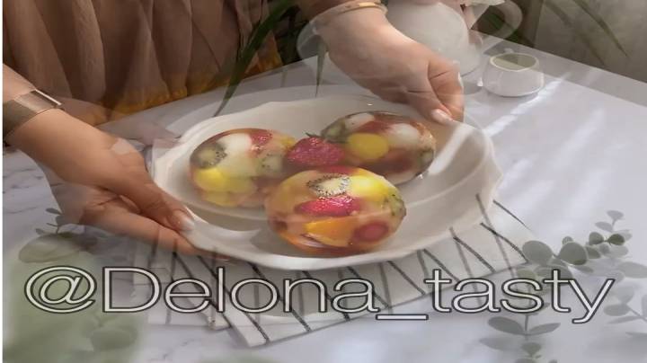 ژله ی بهاری درست  کنیم