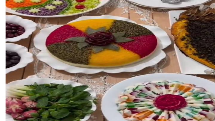 پلو ۳ رنگ چرخشی درست کنیم